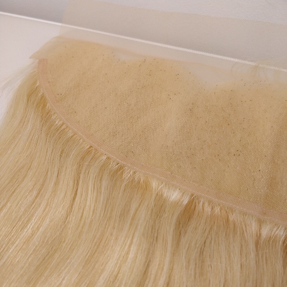 Single-Donor Blonde 613 Frontal Human Hair - 18\